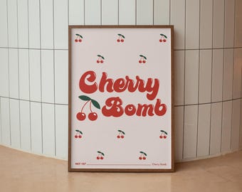 NCT 127 Cherry Bomb Lyrics Print | Kpop Wall Art