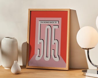 505 Inspired Print | Indie | Rock | A3 A4 A5 | Lyrics | Quote | Wall Art | Poster | Music | Gift