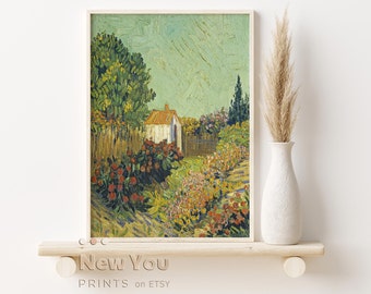 Vincent van Gogh, Landscape, Museum Quality Giclee Art Print, Van Gogh Painting, Digital PRINTABLE, Gift for Farmhouse, Original Vintage, 98