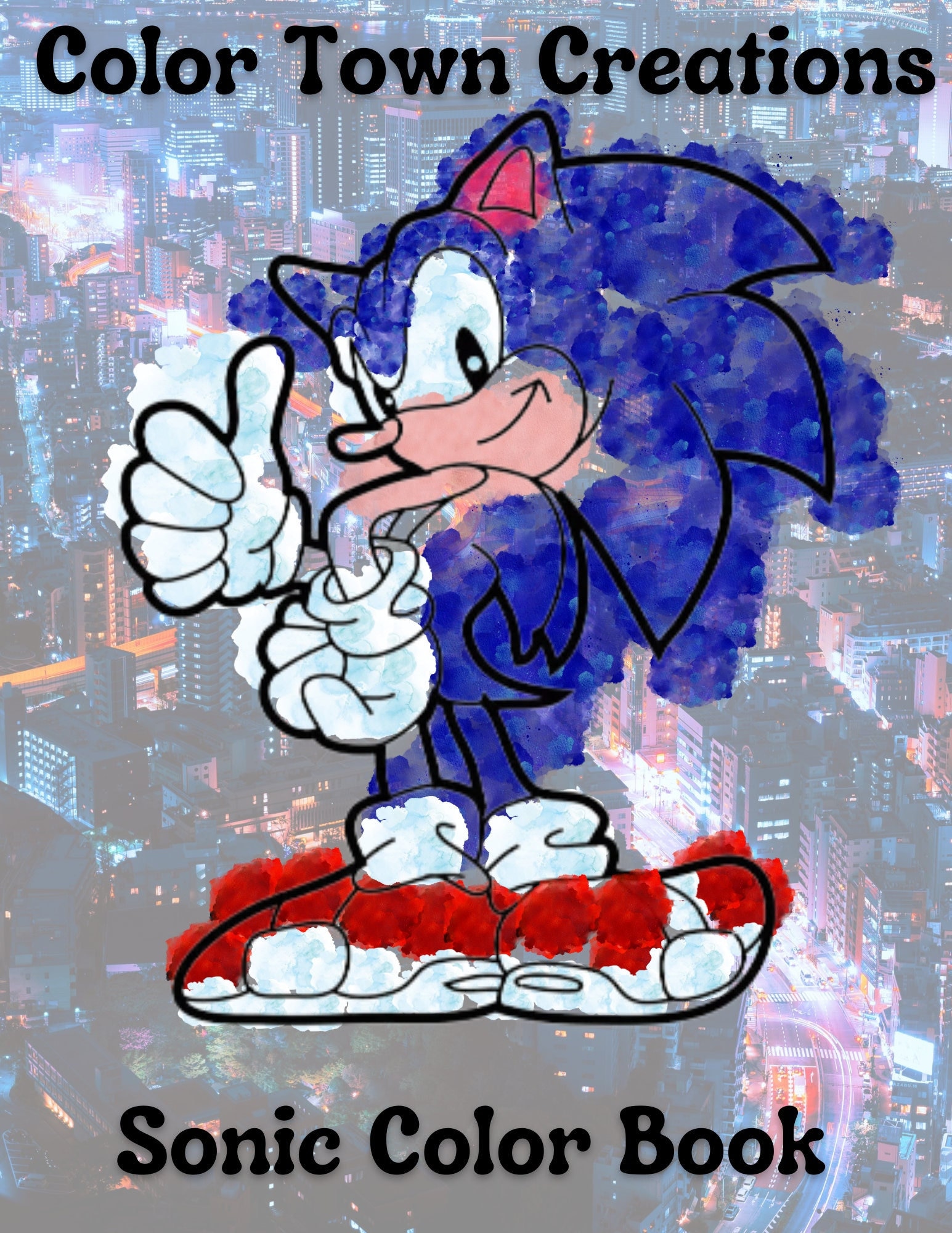 Sonic the Hedgehog 32 Digital Color Book Pages Birthday - Etsy