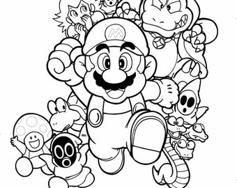 93 Mario Cartoon Coloring Pages  Latest