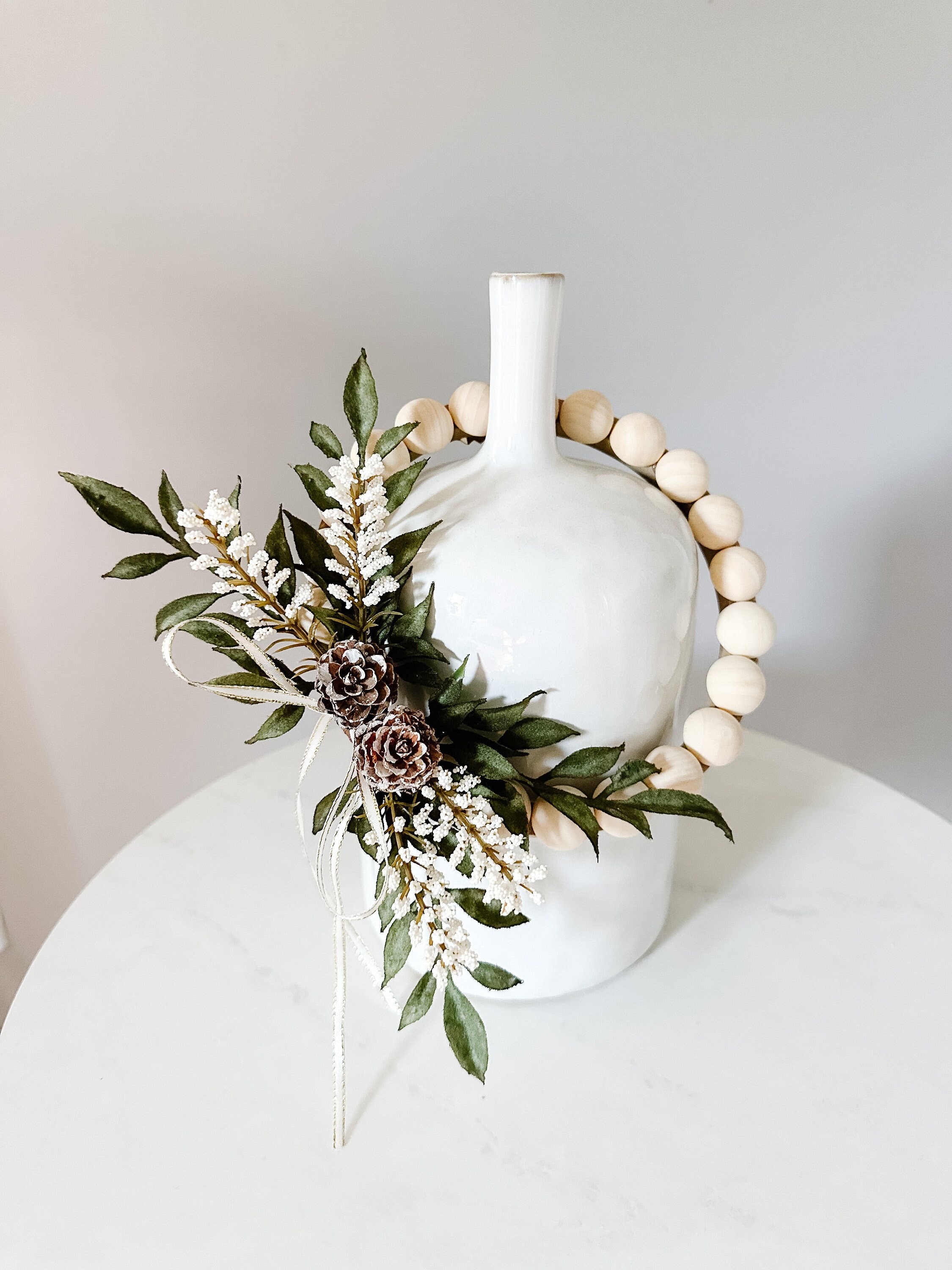 Candle Ring / Mini Wreath Lemon Beauty 3.5 Inner / 9.5 Outer Diameters Twig  Base Spring, Summer, Farmhouse WIC-F95274SG 