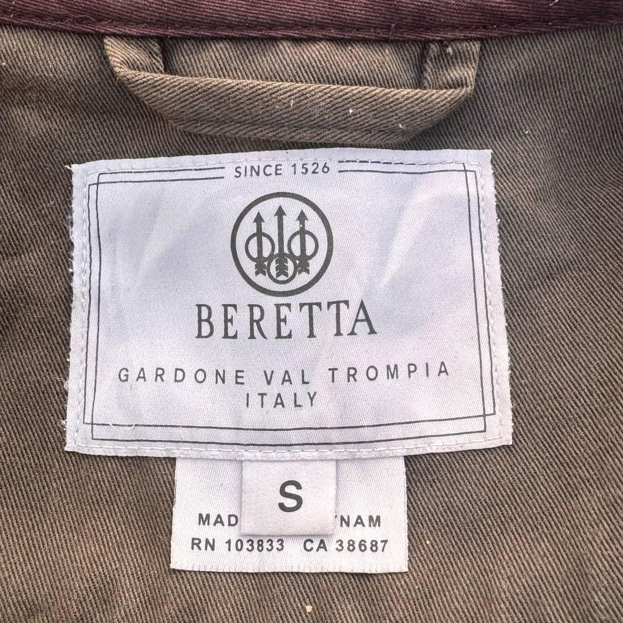 Vintage Beretta Mesh Shooting Vest Brown Utility Outdoor Sporting