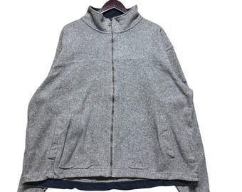 Vintage Timberland Full Zip Fleece Jacket Gray High Collar,Outdoor Casual Menswear,Winter Wear Outfit,Cold Weather Apparel,Outdoor Hiking