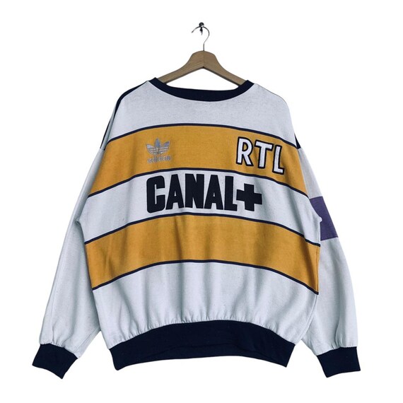 Vintage Adidas Trefoils Canal RTL Sweatshirt Made in Japan Etsy