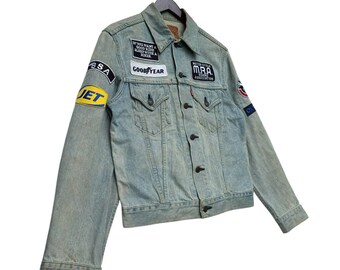 ☆Levi's☆ USA製 エルパソ工場 国旗刺繍 デニムジャケット C4094 ☆Levi's☆ USA製 エルパソ工場 国旗刺繍 デニムジャケット