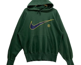 Vintage Nike Hoodie Herren Große Größe Gestickt Big Logo Pullover
