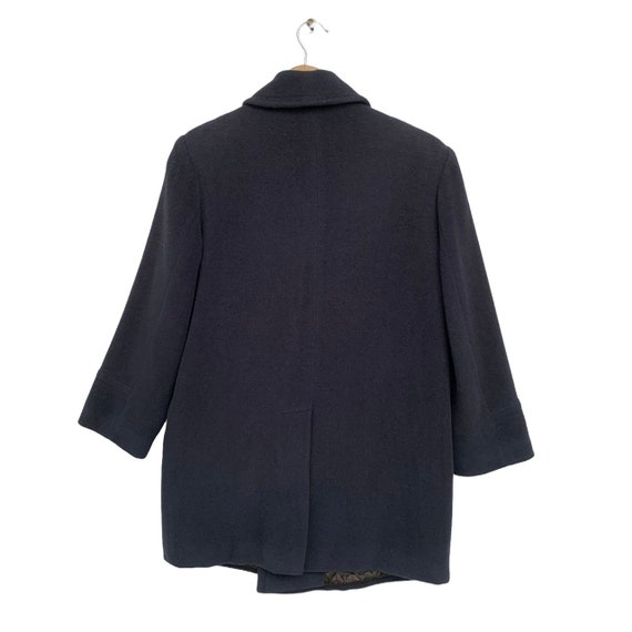 Vintage Agnes B Homme Paris Wool Coat,dark Blue Color - Etsy