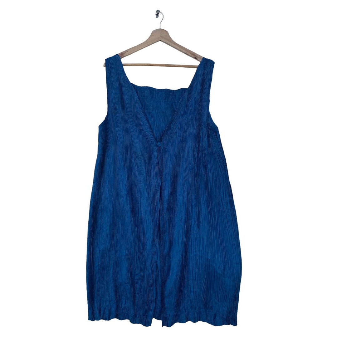 ISSEY MIYAKE Nylon acrylic blend Pleated one piece IM84FH619 wine-red 2