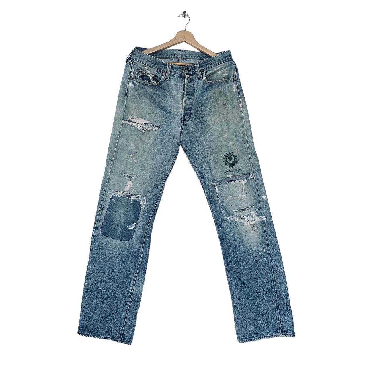 Vintage 70s Disstresed Levis Red Line Selvedge 501 Main Vintage 70s Disstresed Levis Red Line Selvedge 501 Main
