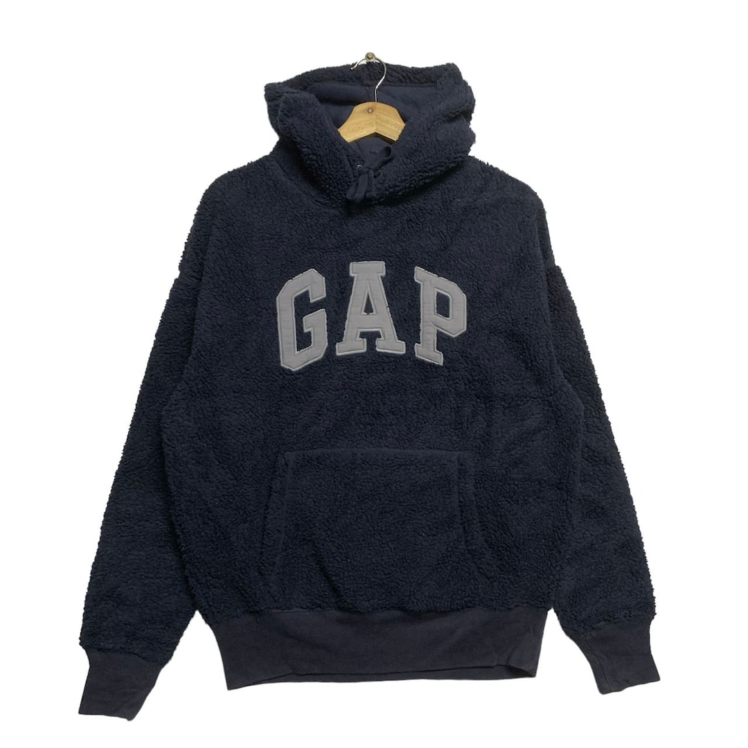 トップス old gap navy hoodie 00s 90s y2k Vintage GAP Fleece Hoodie,blue Navy Hoodie,pullover Hoodie