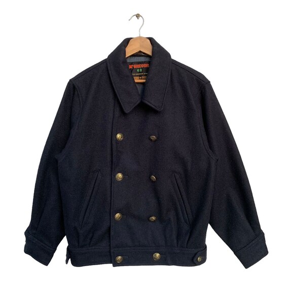 【限定セール！】 Vintage 80s Etsy - Jacket Wool Official Navy Mcgregor ジャケット・アウター