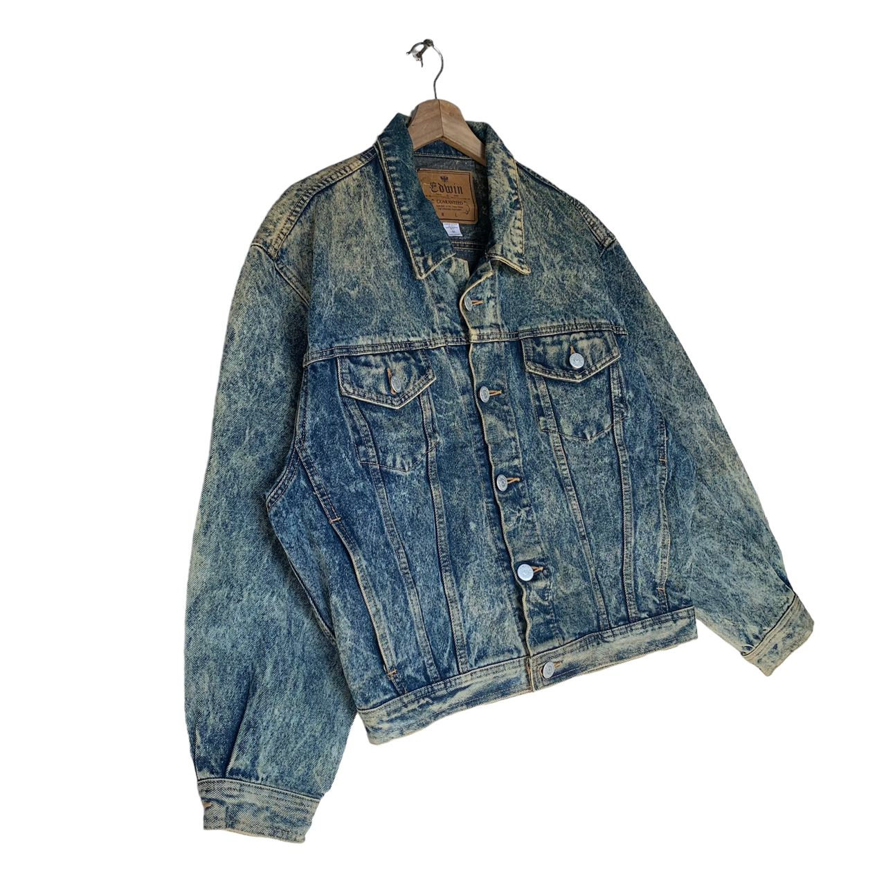 Vintage Edwin Denim Trucker Jacket,medium Size,90s Edwin Jacket