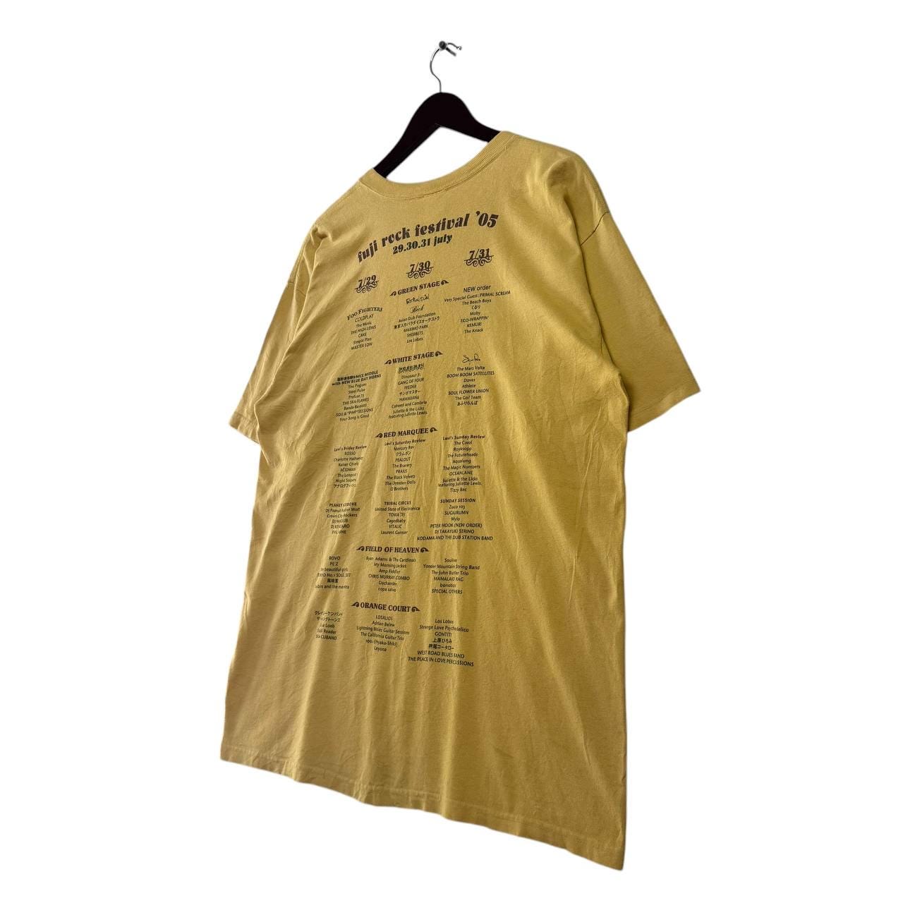 Vintage Fuji Rock Festival 2005 Peace Graphic T-shirt Music Band