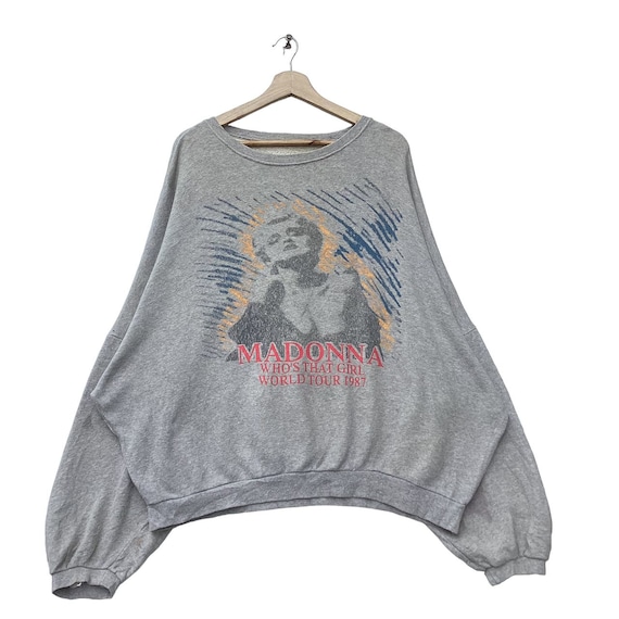 80s Vintage 1987 Madonna Who's That Girl World Tour Sweatshirt