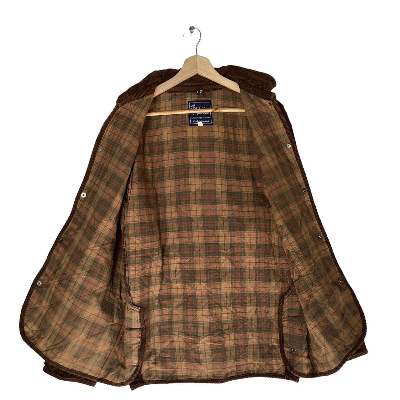 Vintage British Outdoors Quilted Jacket,medium Size,dark Brown 