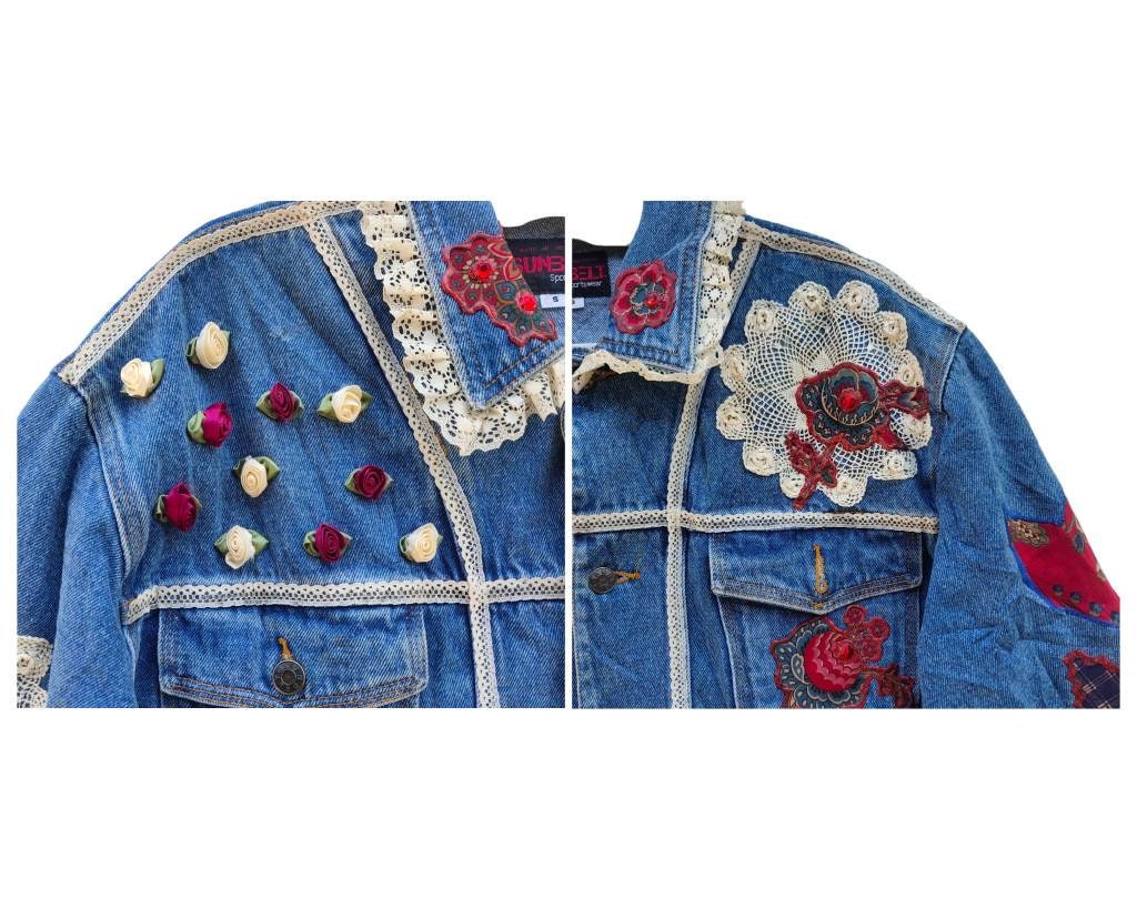 Vintage Embroidered Denim Jacket by SUNBELT Sportswear -  Canada