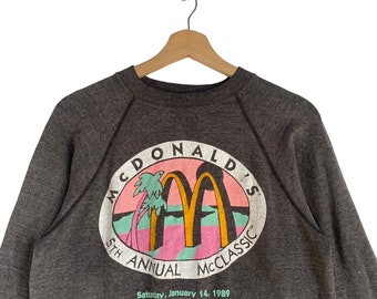 80s Vintage 1989 Mcdonalds 5th Annual Mcclassic Sweatshirt,promo