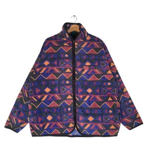 Vintage Safari Rookie  Aztec Navajo Multicolor Wool Jacket