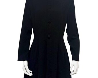 Vintage 90s Authentic Yohji Yamamoto Black Japanese Dress 1990s