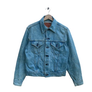 Vintage Levis Capital E Denim Trucker Jacket Made In Japan