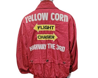 Vintage Yellow Corn Sledge Hammer Motorcycle Jacket Equipment - Etsy