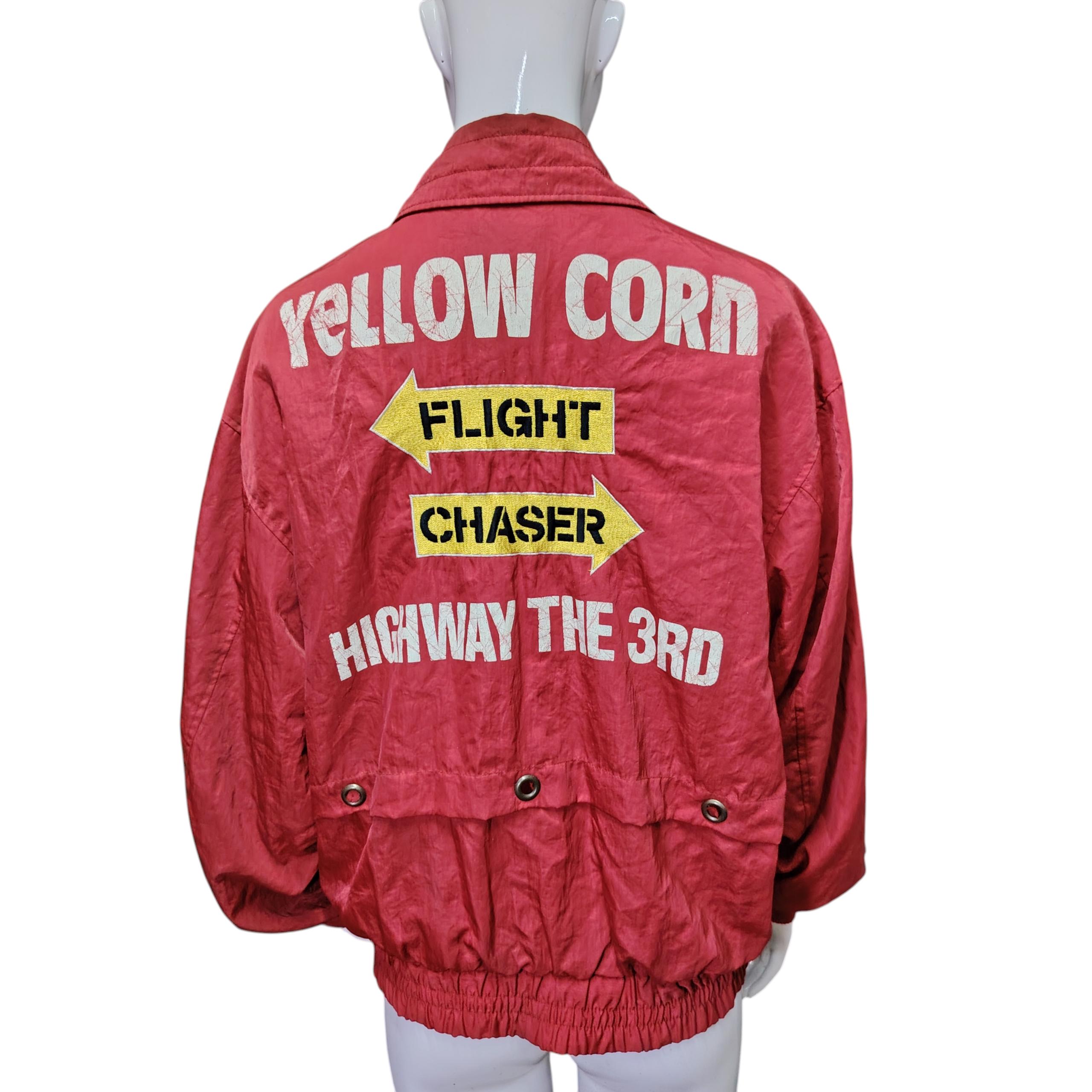Vintage Yellow Corn Sledge Hammer Highway the 3rd Red Moto Racing
