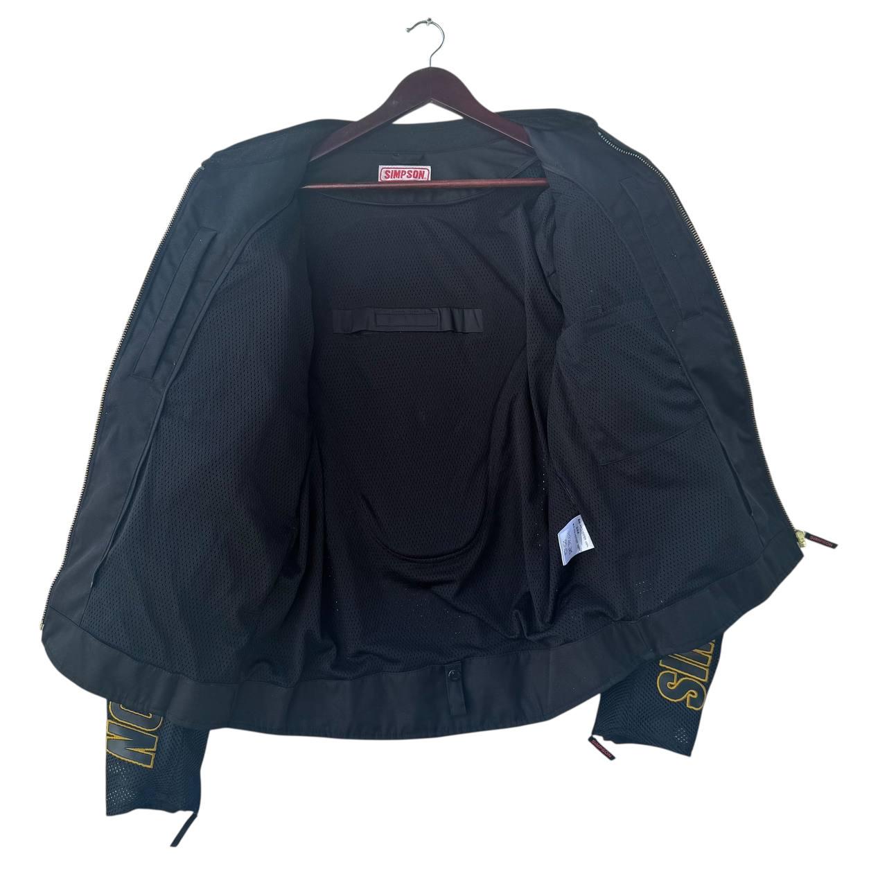 Vintage Simpson 55th Anniversary Motorcycle Racing Jacket Black