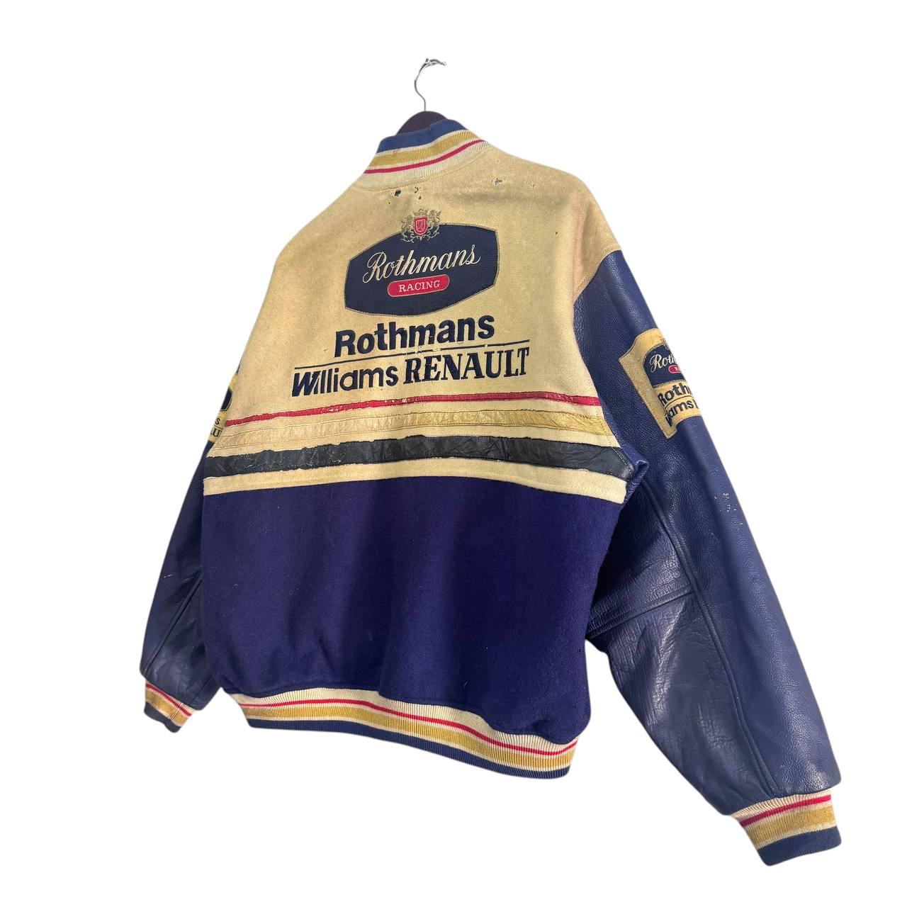 Vintage Rothmans Williams Renault Racing Varsity Wool Jacket F1
