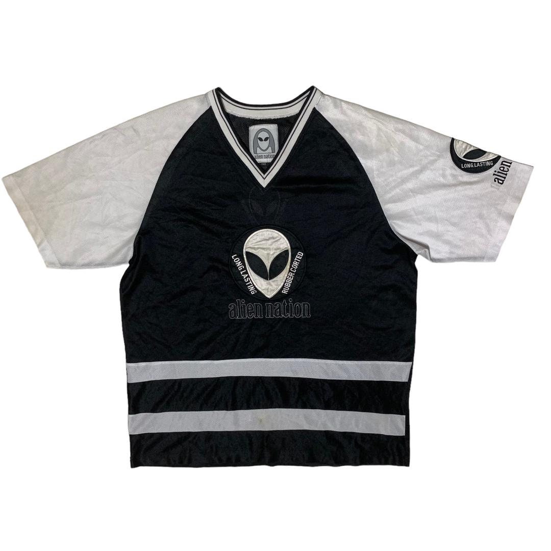 Vintage Alien Nation Tshirt,free Size,black and White Shirt,v-neck