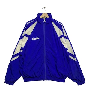 Vintage Diadora Windbreaker Jacket,Vintage Sports Windbreaker,Vintage Windbreaker Outfit,90s Windbreaker Fashion,Baddie 90s Windbreaker