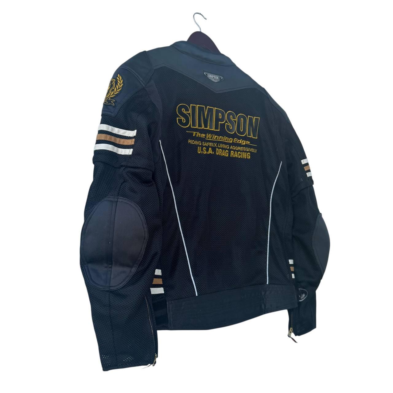 SIMSON The Winning Edge バイクジャケット Vintage Simpson 55th Anniversary Motorcycle Racing Jacket Black