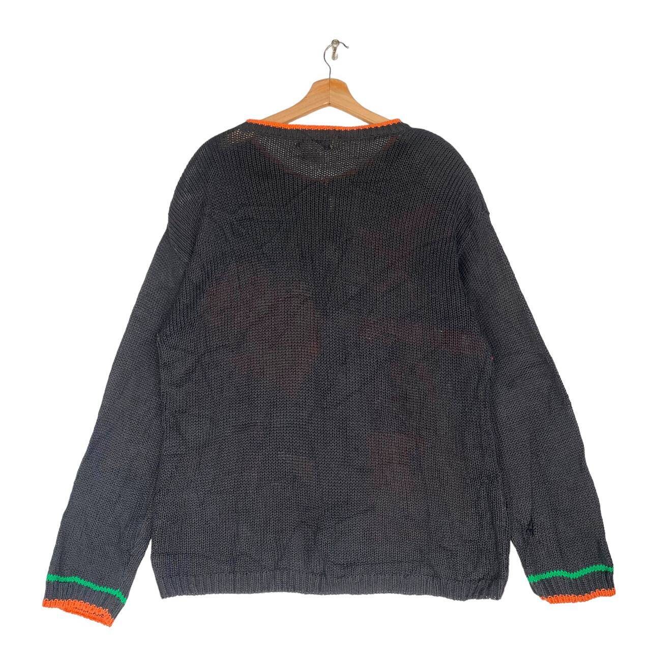 小物 90s INVERALLAN vintage knit Vintage Halloween Pumpkin Knit Sweater Cardigan by ALEXANDRA