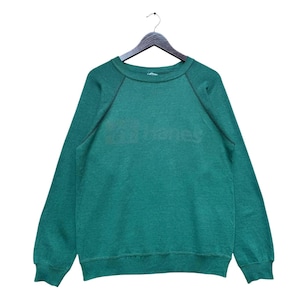 Vintage Hanes Green Pullover Sweatshirt,Cozy & Classic Casual Style,Warm Cozy Sweater,Retro Classic Style