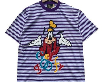Vintage Walt Disney Get Goofy Tshirt M fits to L Size shirt Cartoon Shirt