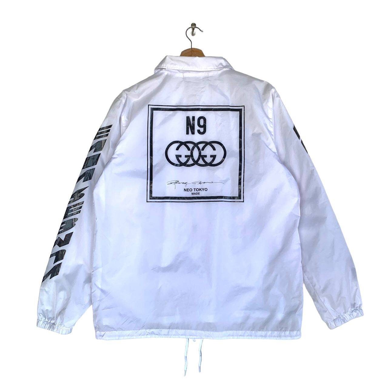 Vintage N9 Black Flame Neo Tokyo Coach Jacket