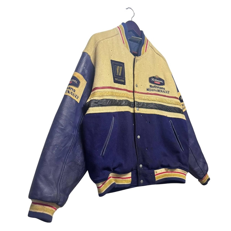 Vintage Rothmans Williams Renault Racing Varsity Wool Jacket F1 Team ...