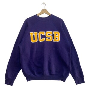 Vintage UCSB Sweatshirt,XL Size Blue Color,Collage Sweatshirt,University Sweatshirt,Streetwear,Retro Style,Pullover,Crewneck Sweatshirt
