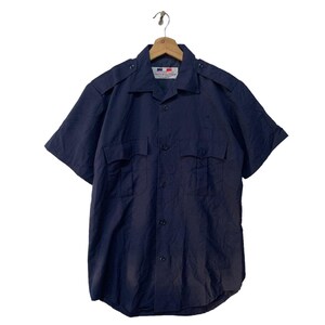 Vintage All Weather De Luxe Tropical The Shirts For Policeman Large Size