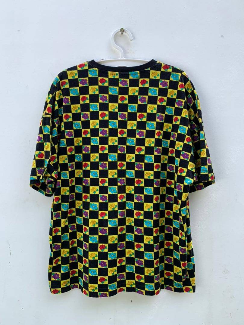 Vintage V2 Versace Classic Floral All Over Print Multicolor Tshirt