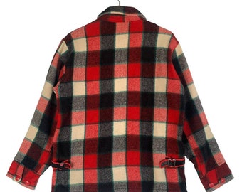 Vintage 50s Woolrich Woolen Mills Shadow Plaid Side Buckle Vintage 50s Woolrich Woolen Mills Shadow Plaid Side Buckle