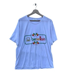 Vintage 90s Benetton T-shirt / Embroidered / OG / Big Logo Vintage 90s Benetton T-shirt / Embroidered / OG / Big Logo