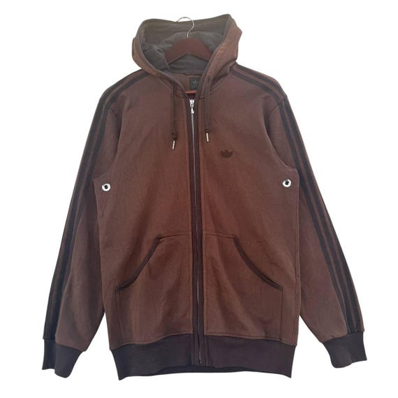 アウトレット old adidas track jacket brown Y2K old adidas track