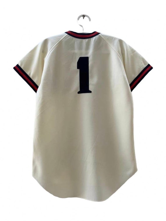 Vintage 70s Indians 1 Spellout Baseball Jersey Tshirt 