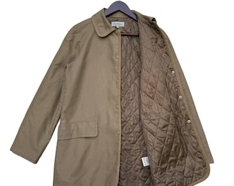 USA製 80s Brooks Brothers TRENCH COAT Men's Vintage Brooks Brothers Trench Coat, Wool Lined