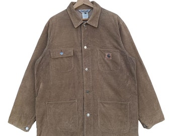 Vintage Carhartt corduroy werkjack, groot formaat