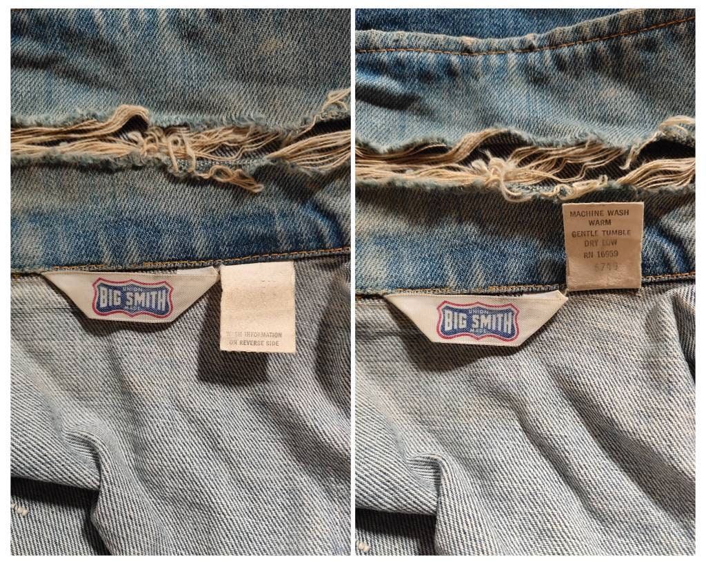 Vintage 60s 70s Union Big Smith Denim Jacket - Etsy