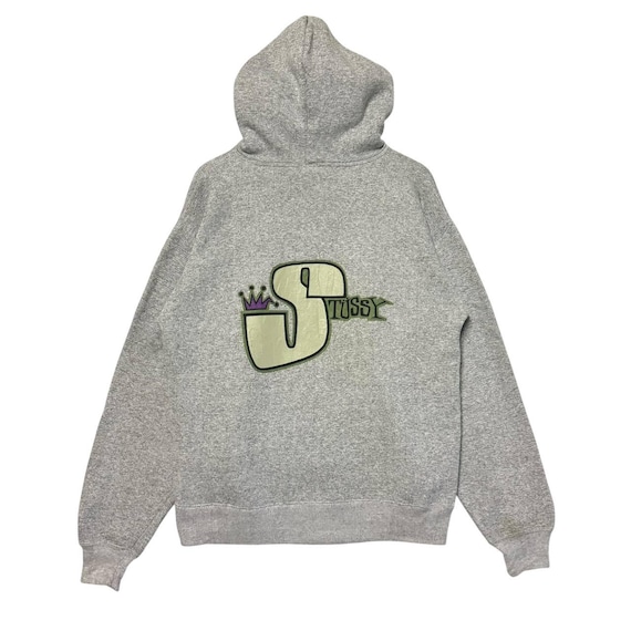 Pre-Owned Old Stussy S Crown Logo Sweatshirt, L, Made in USA