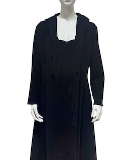 Vintage 90s Authentic Yohji Yamamoto Black Japanese Dress 1990s