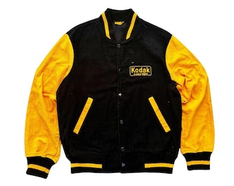 Vintage 80s Kodak Color Film Japanese Camera Brand Nylon Jacket 